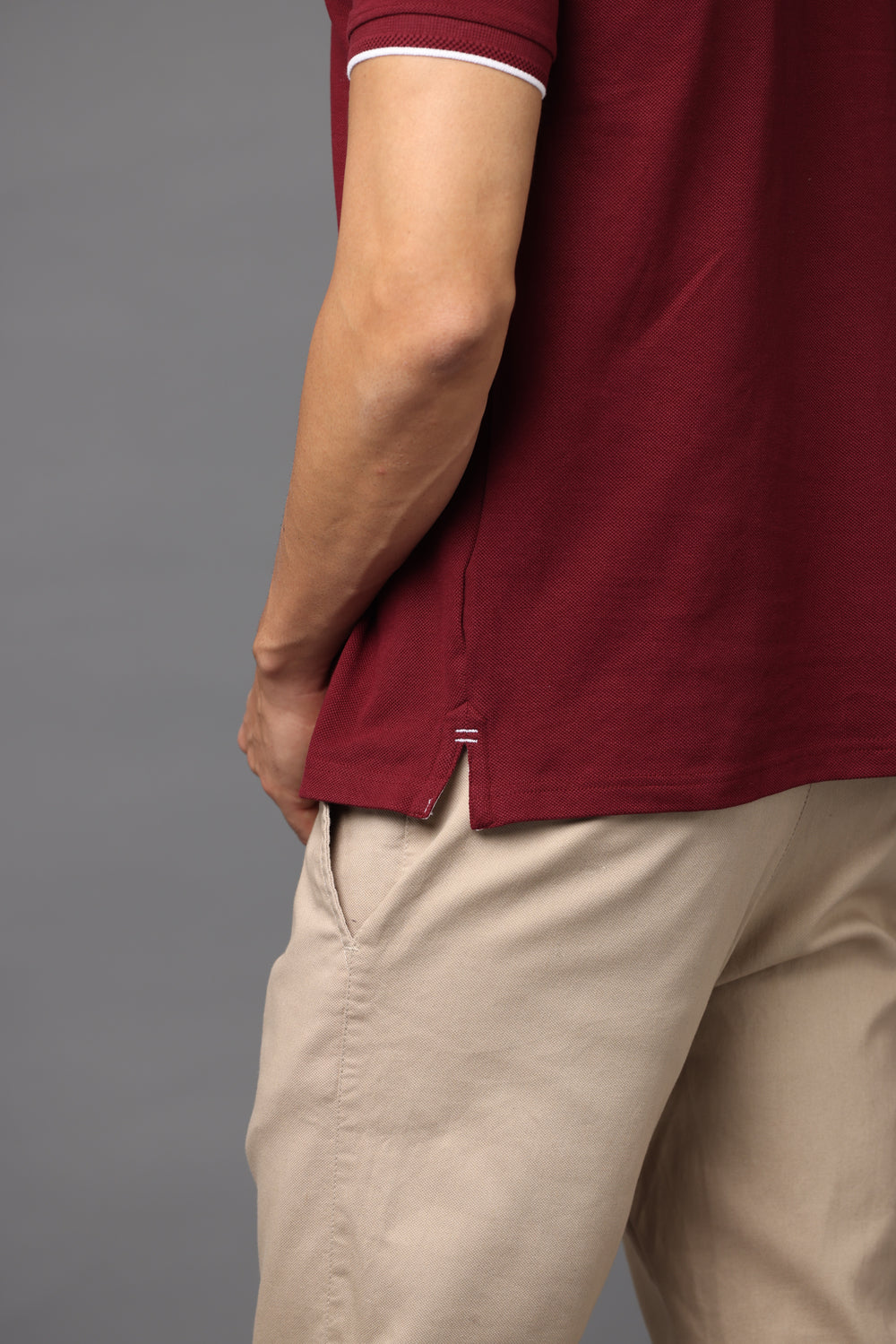 Irsya Premium Cotton Polo T-shirt - French Wine