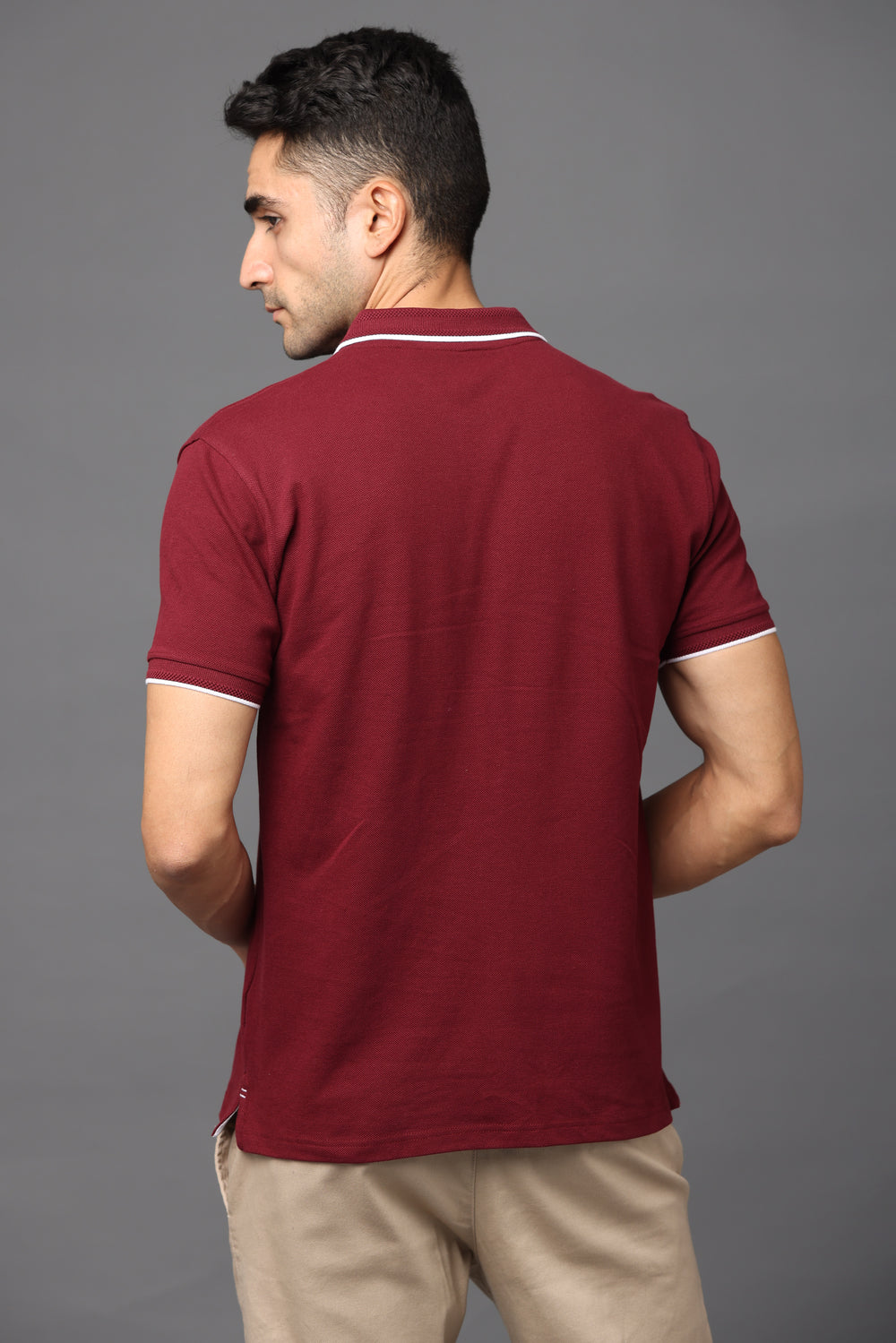 Irsya Premium Cotton Polo T-shirt - French Wine