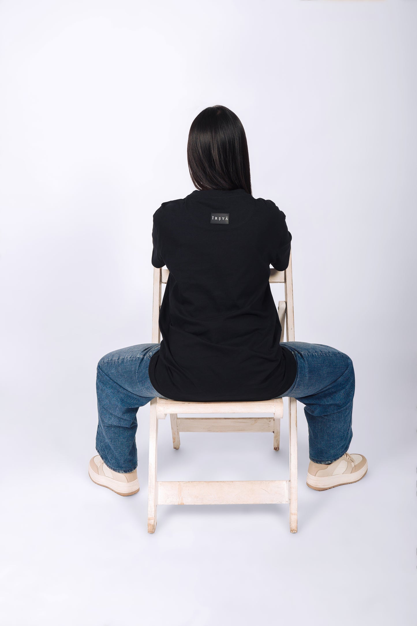 Irsya Oversized Black Tee - Unisex