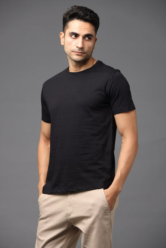 Irsya Premium Crew Neck Unisex Tshirt - Classic Black