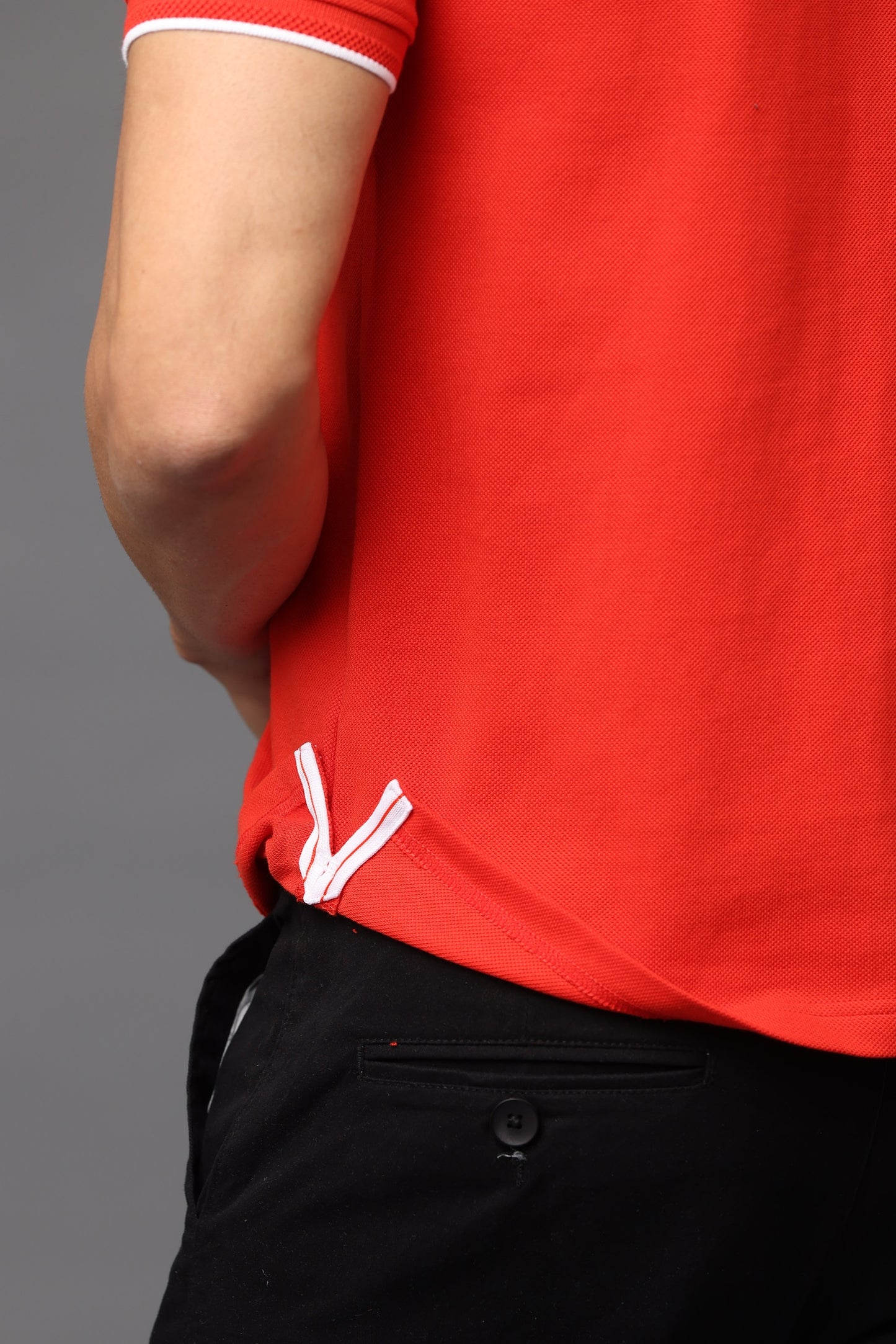 Irsya Premium Cotton Polo T-shirt - Scarlet Red