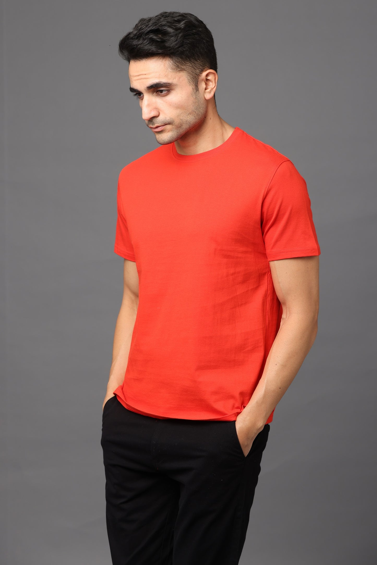 Irsya Premium Crew Neck Unisex Tshirt - Scarlet Red
