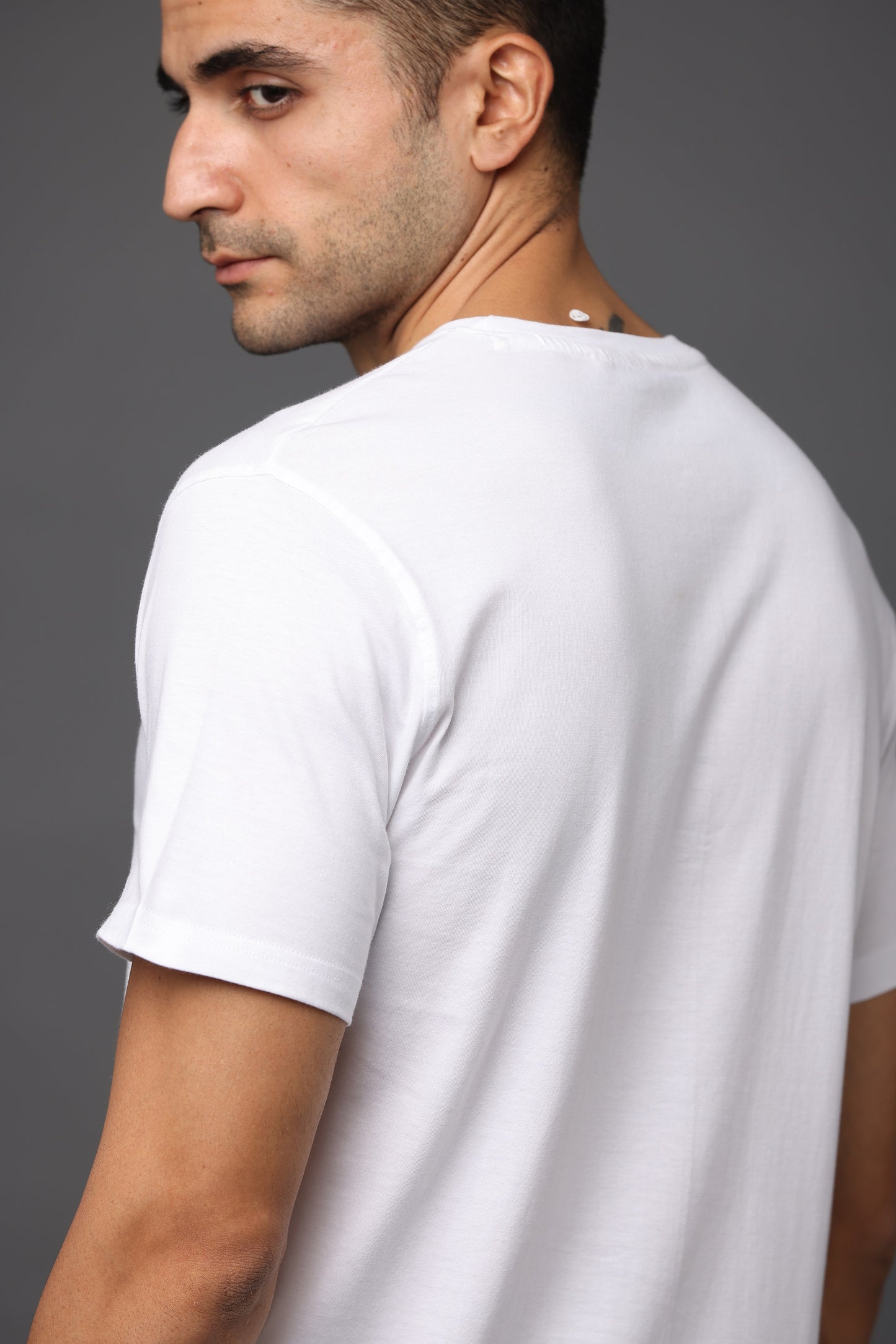 Irsya Premium Crew Neck Unisex Tshirt - White